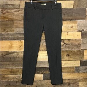 Michael Kors Gray Dress Pants with Beige Label Detail